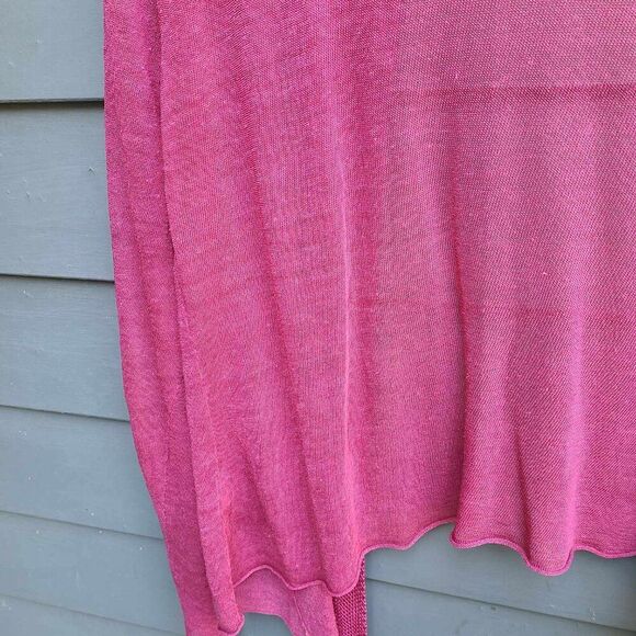 Eileen Fisher Rust  Linen Blend Cardigan Sweater size XL - Picture 15 of 16